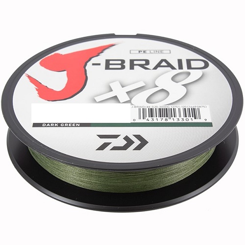 Плетенка DAIWA J-BRAIDх8 0.10мм 150м 6кг. зеленая