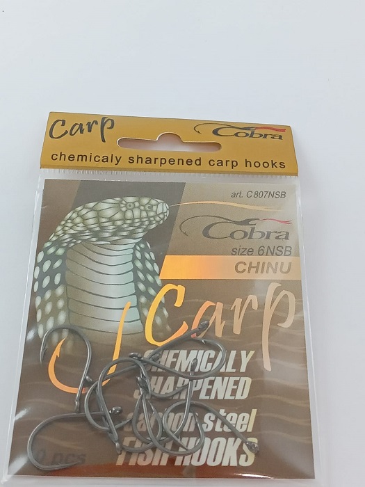 Крючок Cobra Carp Chinu №006 nsb 807