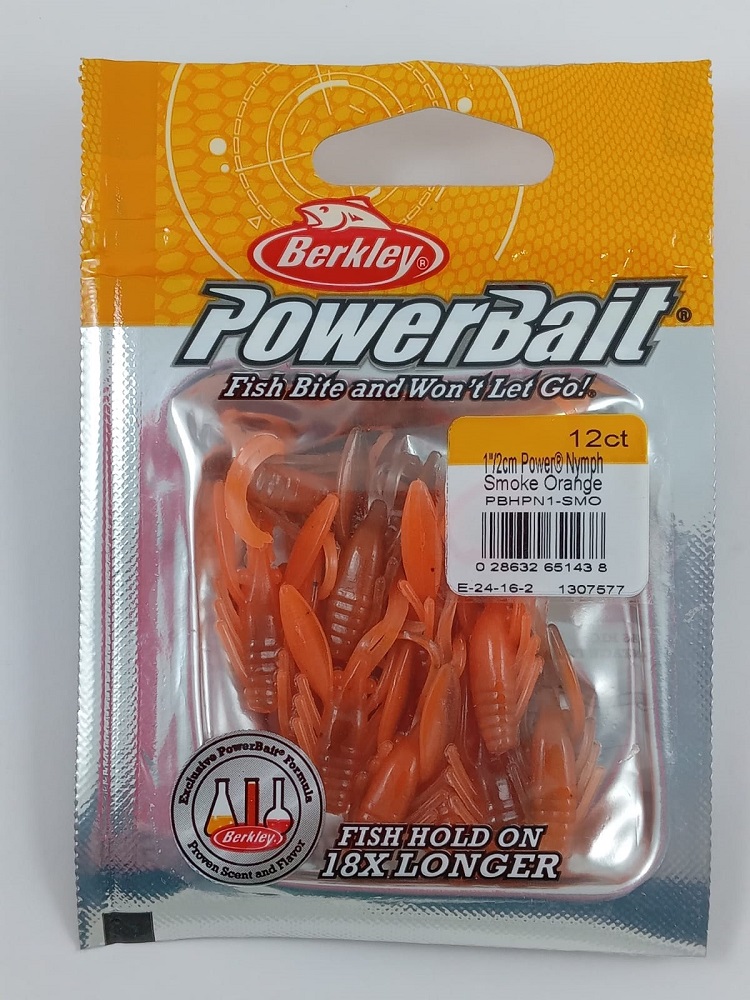 Мягкая приманка Berkley PowerBait Power Nymph 2см 12шт. PBHPN1-SMO