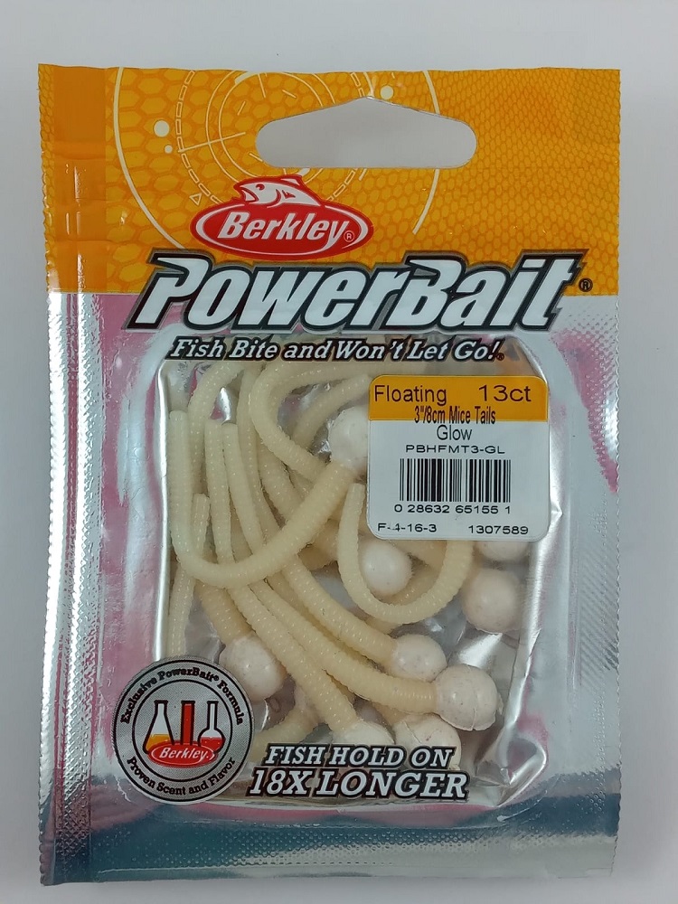 Мягкая приманка Berkley PowerBait Power Floating мышиный хвост 8см 13шт. PBHFMT3-GL