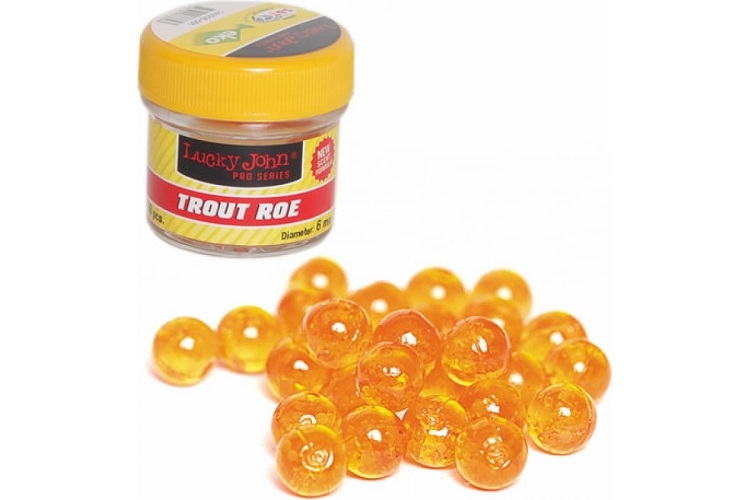 Насадка искусственная съедобная Lucky John TROUT ROE икра 6,0мм