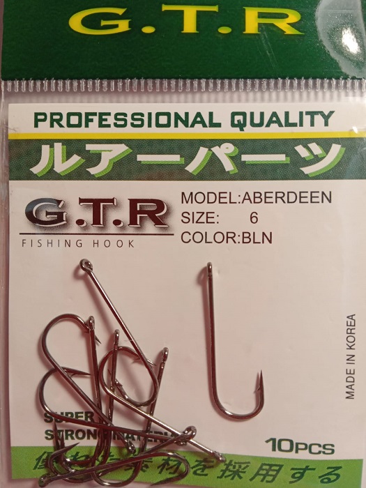 Крючок с ушком GTR ABERDEEN №6