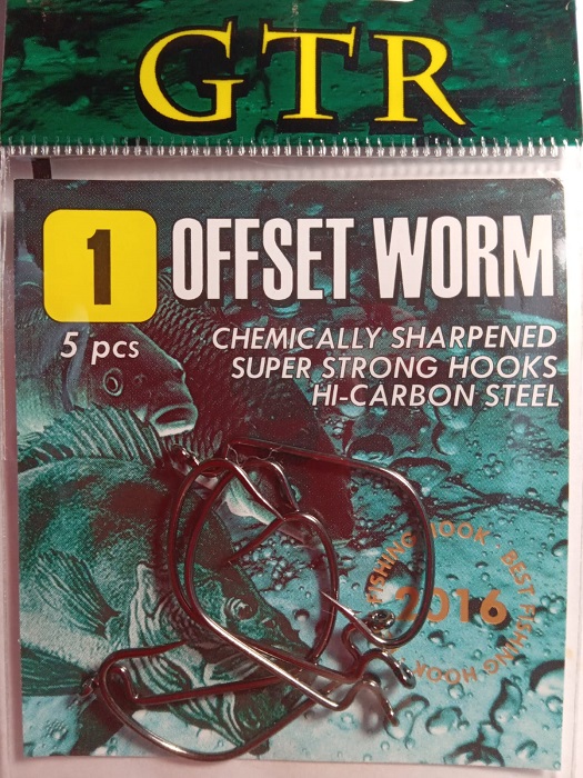 Крючок офсетный GTR OFFSET WORM №1