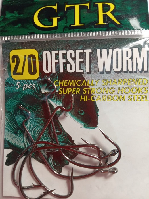 Крючок офсетный GTR OFFSET WORM №2/0