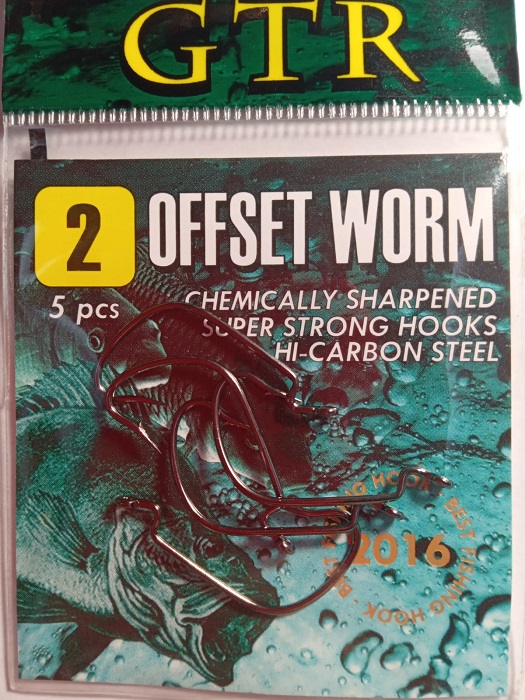 Крючок офсетный GTR OFFSET WORM №2