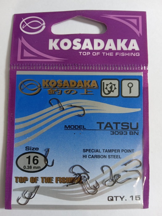 Крючок Kosadaka Tatsu 3093 BN №16 0.38мм