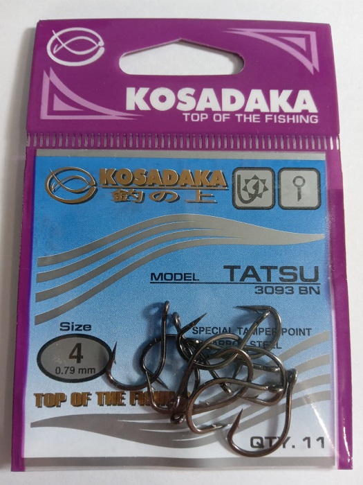 Крючок Kosadaka Tatsu 3093 BN №4 0.79мм