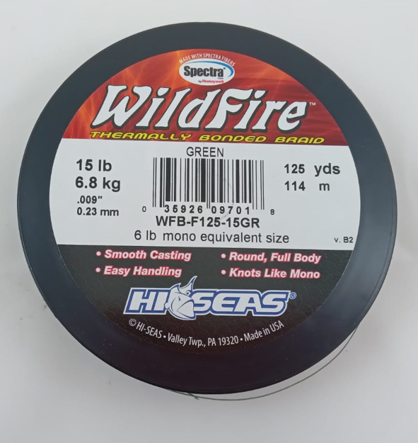 Плетенка WildFire 15 6,8кг 114м зеленый