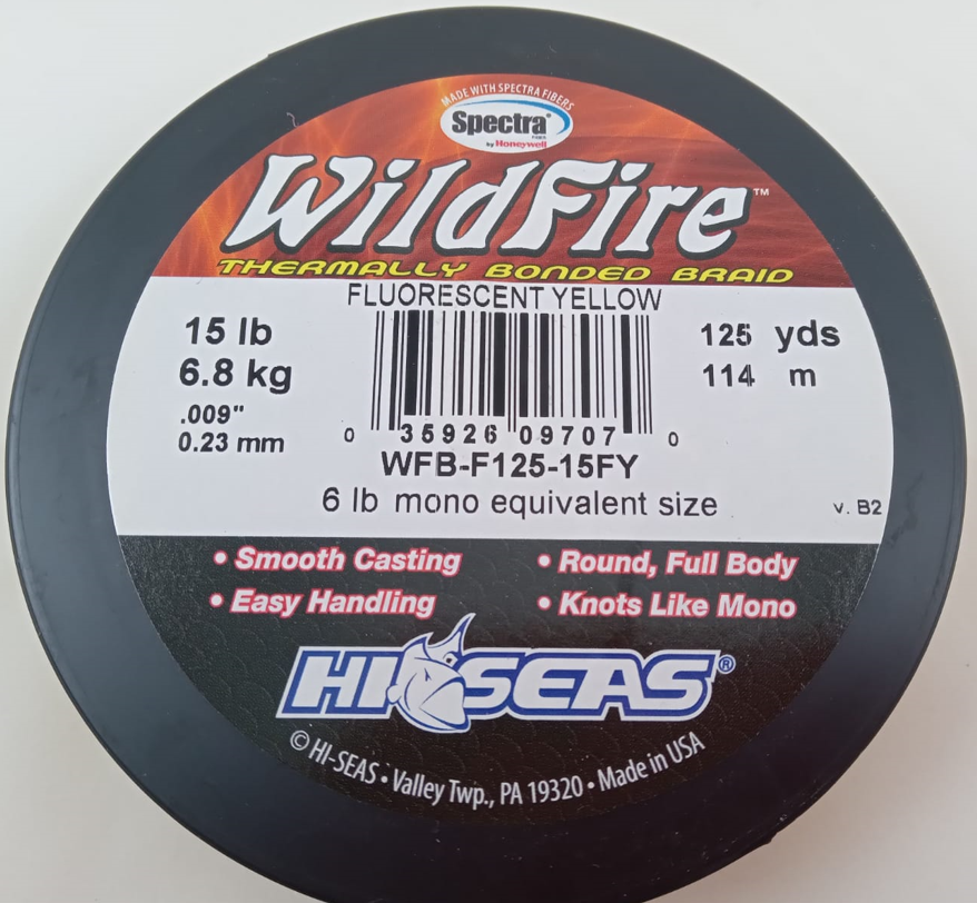 Плетенка WildFire 15 6,8кг 114м желтый