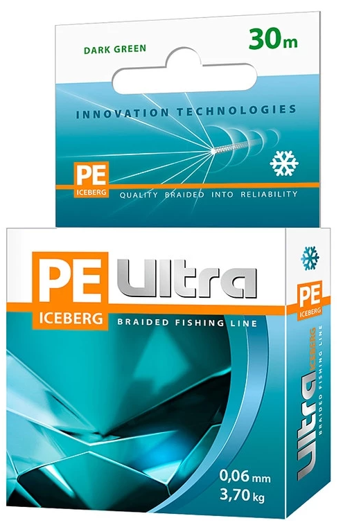 Плетеный шнур PE ULTRA ICEBERG 0,06mm 30m 3,7кг.